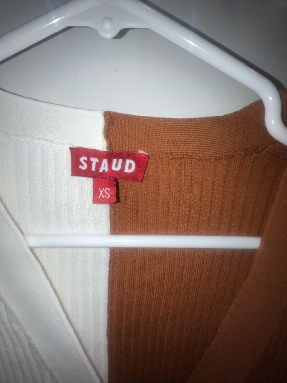 NWT STAUD Shoko Colorblock Ribbed Knit Sweater Dress - Picture 5 of 7